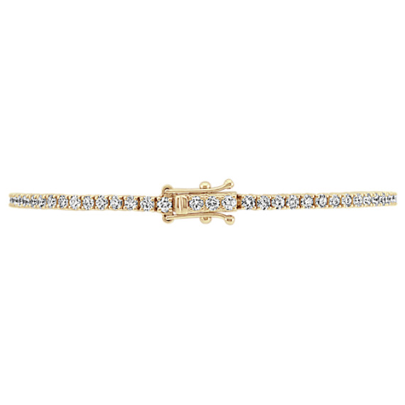 Diamond Bracelet in 14k Yellow Gold (7 in) | Shane Co.