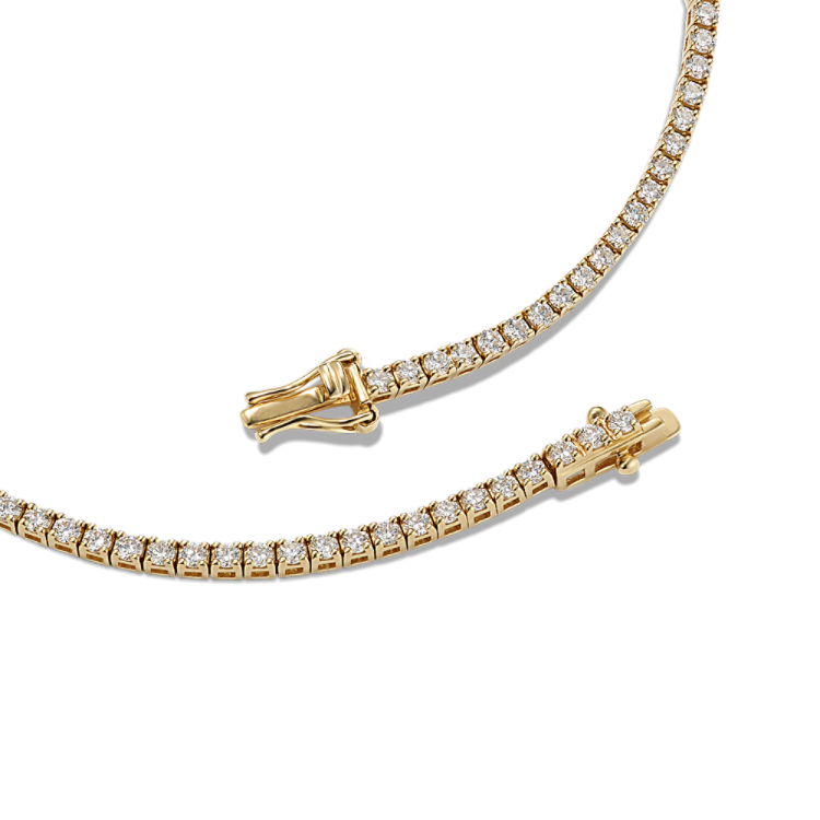 Villa Natural Diamond Lined Bracelet in 14k Yellow Gold (7 in.)