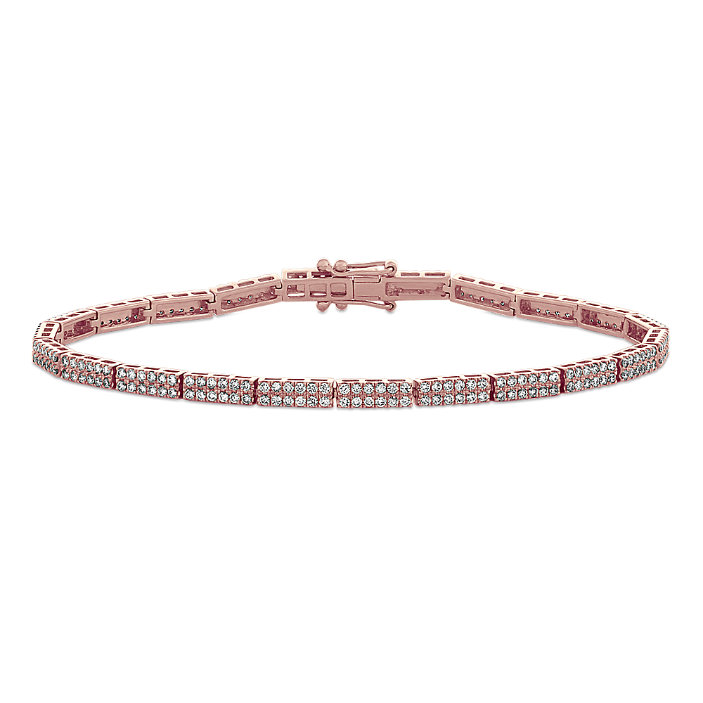 Timeless Two Row Diamond Tennis Bracelet