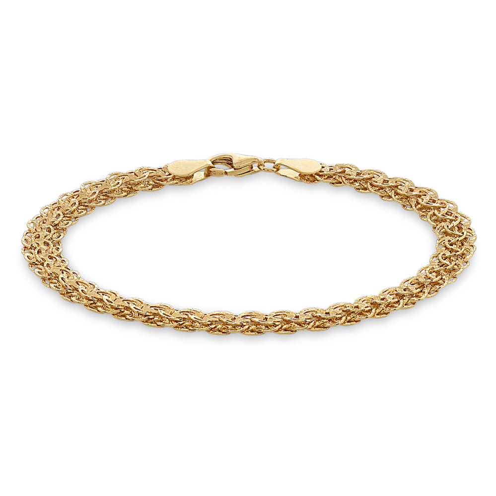 14K Yellow Gold Filigree Bracelet