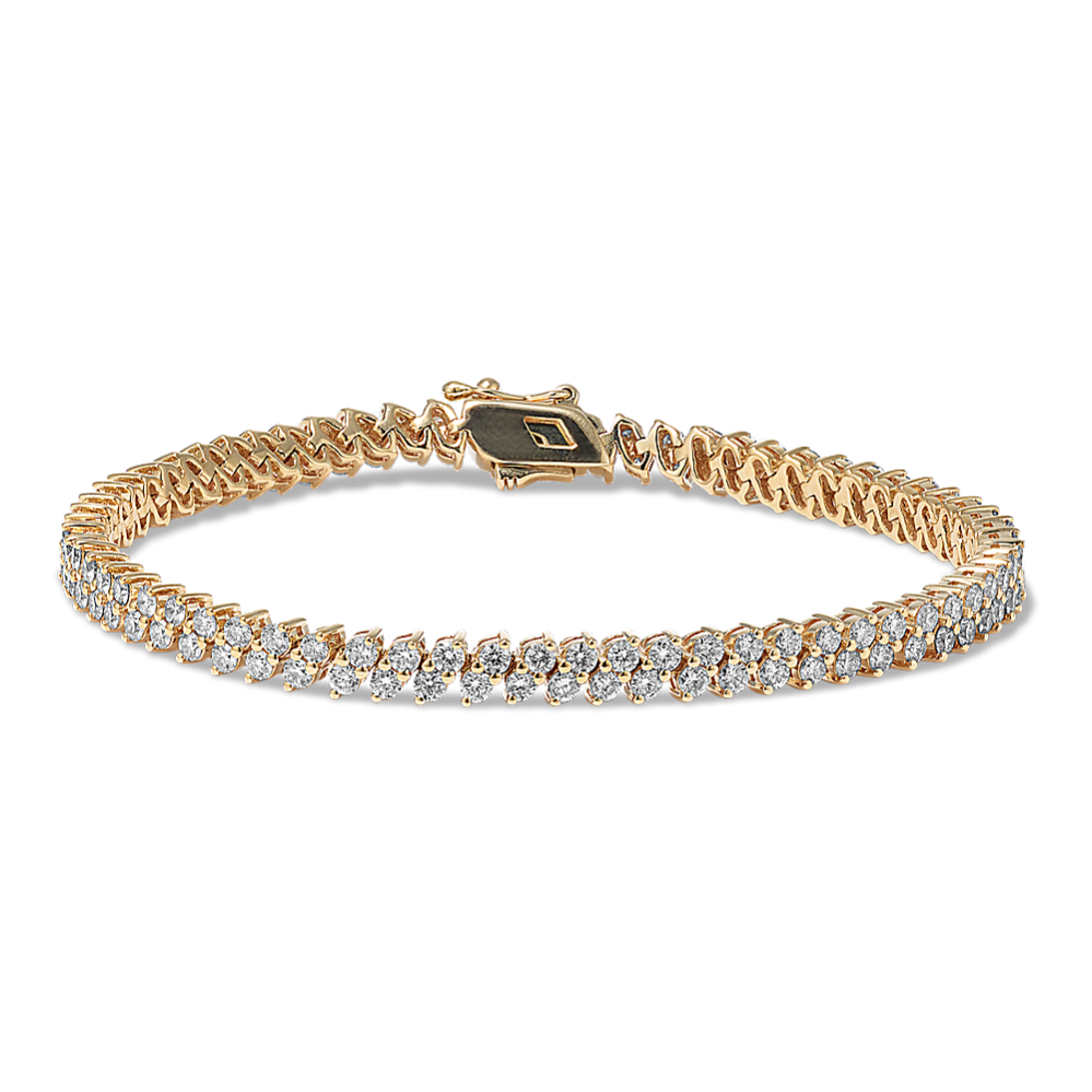 Glacier Double Row 4 tcw Diamond Bracelet