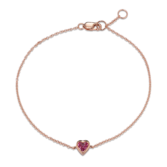 Candy-Heart Pink Sapphire Bracelet
