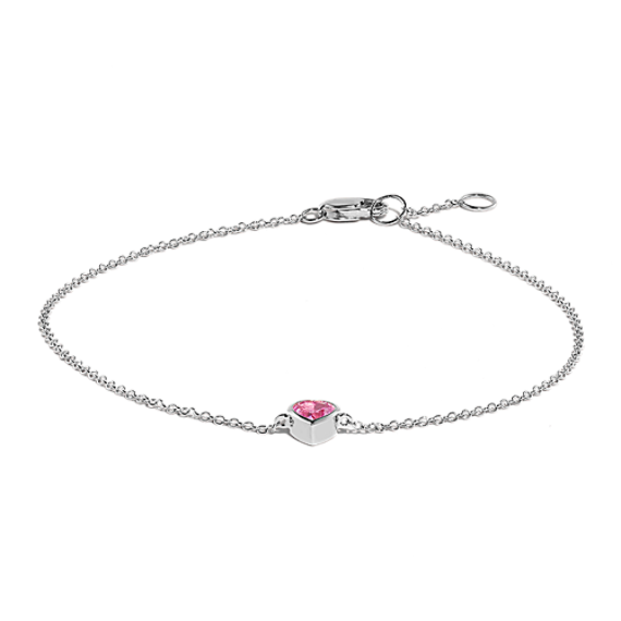 Candy-Heart Pink Sapphire Bracelet