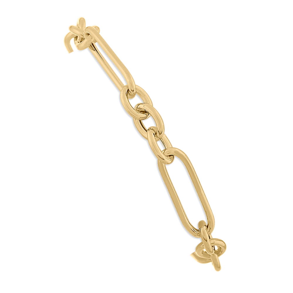 Link Bracelet in Vermeil 14K Yellow Gold (7.5 in)