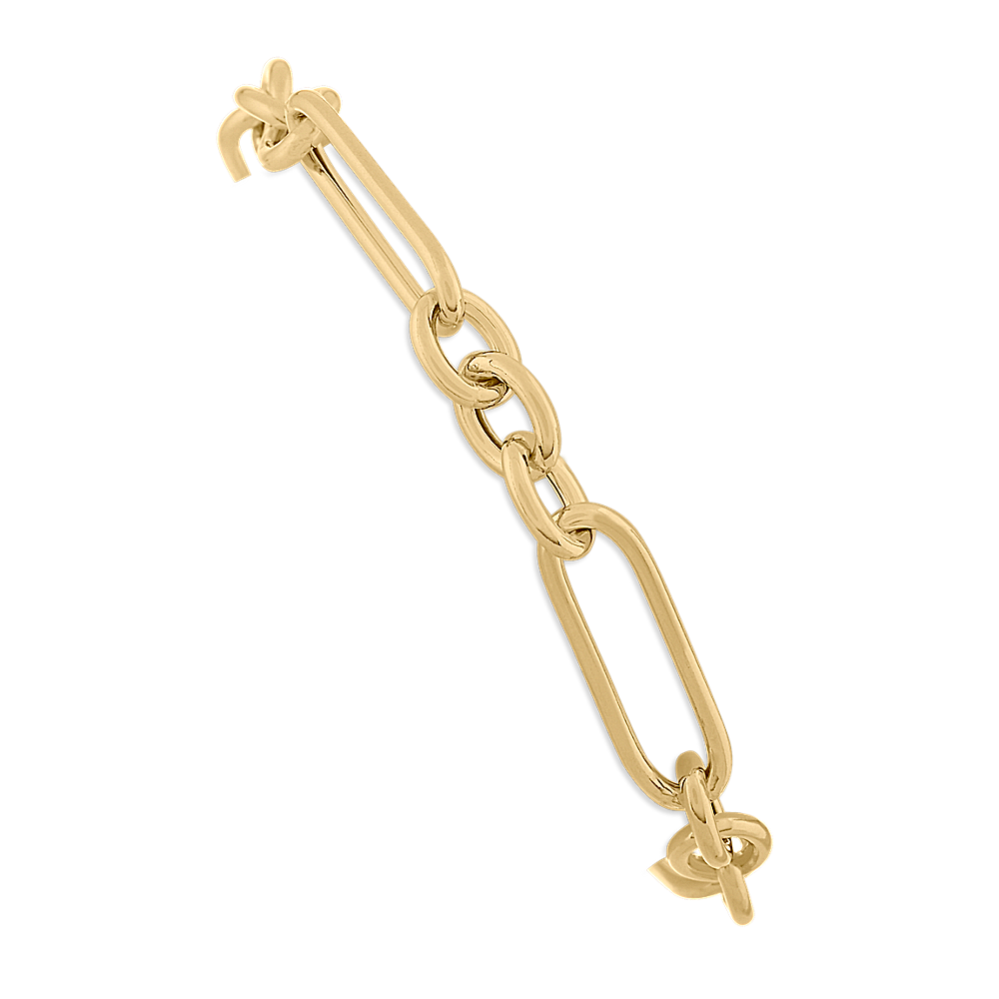 Link Bracelet in Vermeil 14K Yellow Gold (7.5'')