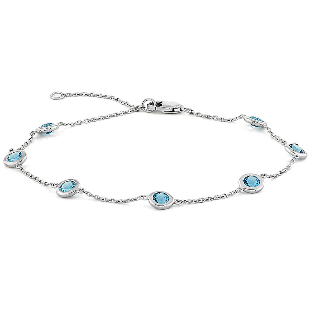 Mina Topaz Station Bracelet in Sterling Silver