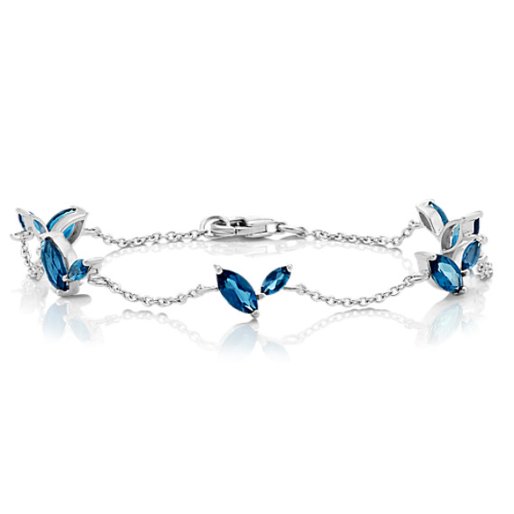 Marquise London Blue Topaz Bracelet (7.5 in)