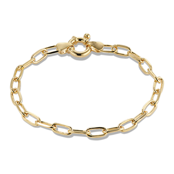 7.5'' 14K Gold Vermeil Paperclip Bracelet (6mm)