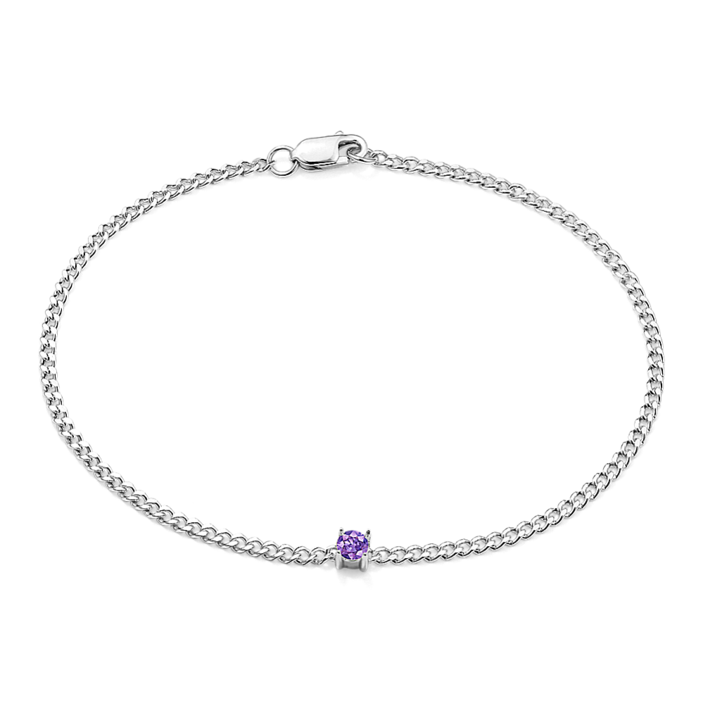 Pick-Your-Gem Curb Chain Bracelet