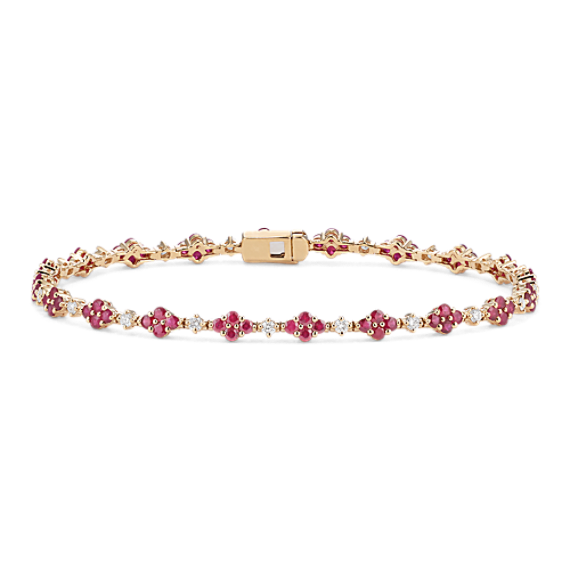 Poppy Ruby & Diamond Bracelet