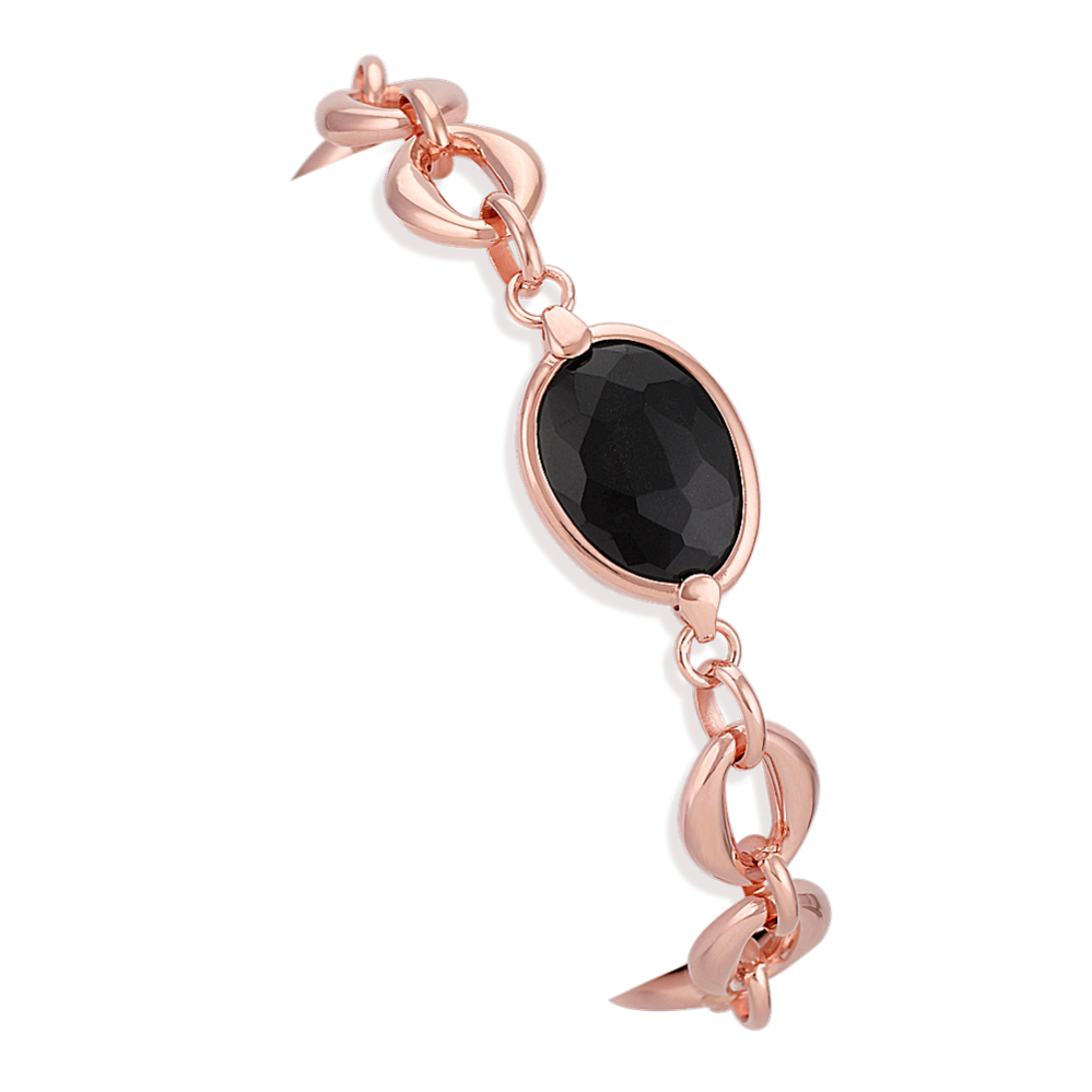 Sterling silver rose plated bracelet Sterling silver rose plated bracelet
