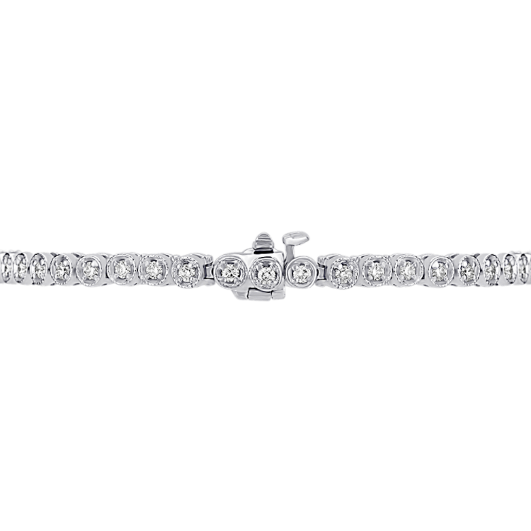 Round Natural Diamond Bracelet (7 in)
