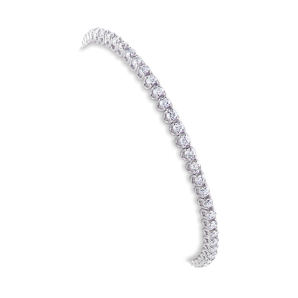 Round Diamond Tennis Bracelet (7'')