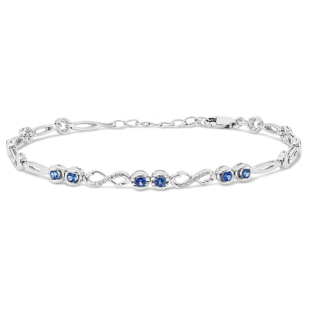 White gold infinity on sale bracelet