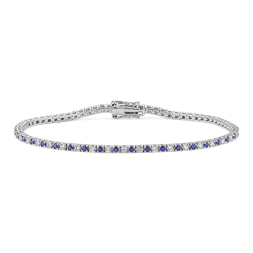 1 7/8 tcw Sapphire & Diamond Tennis Bracelet