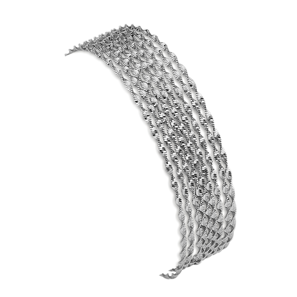 Sterling Silver Chain Bracelet (7.5 in)