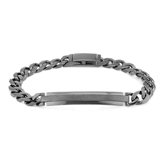 Men's Solid 925 Sterling Silver 9mm Curb Bracelet - 8.5 Inch, UK Hallmarked, Italian Made