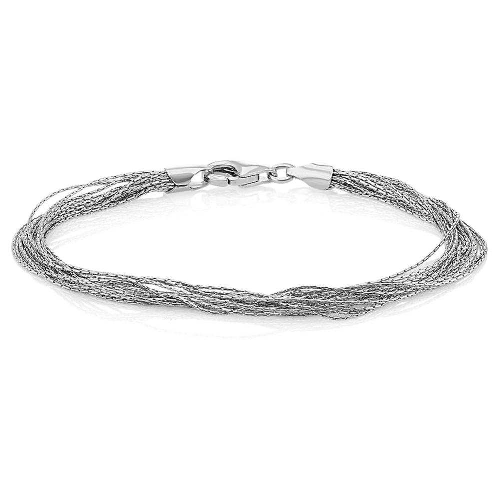 Sterling Silver Layered Bracelet (7 in)