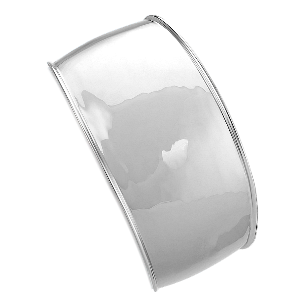 Sterling Silver Tapered Cuff Bracelet (7.5'')