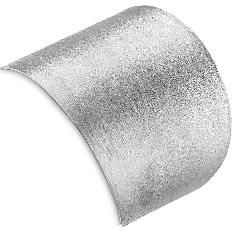 Sterling Silver Textured Cuff Bracelet (7 in)