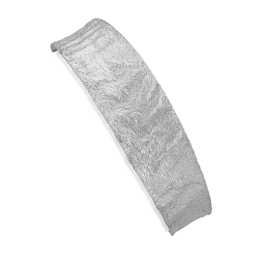 Sterling Silver Textured Cuff Bracelet (7.5 in)