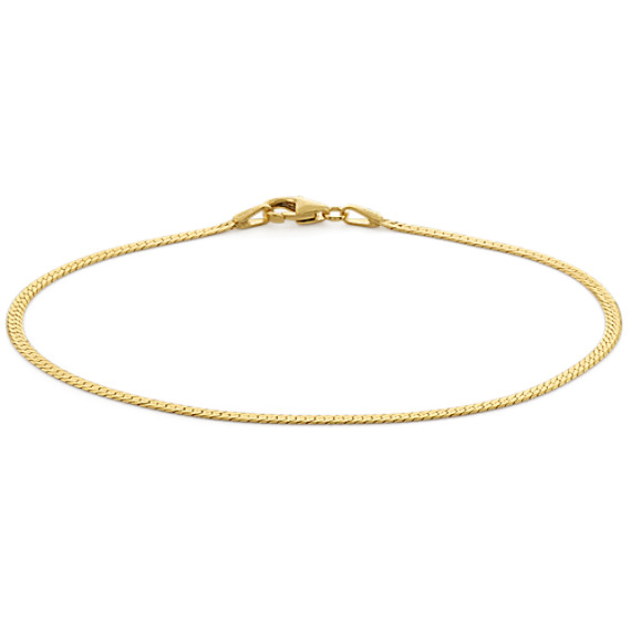 Textured Bracelet in 14k Yellow Gold (7.25 in)