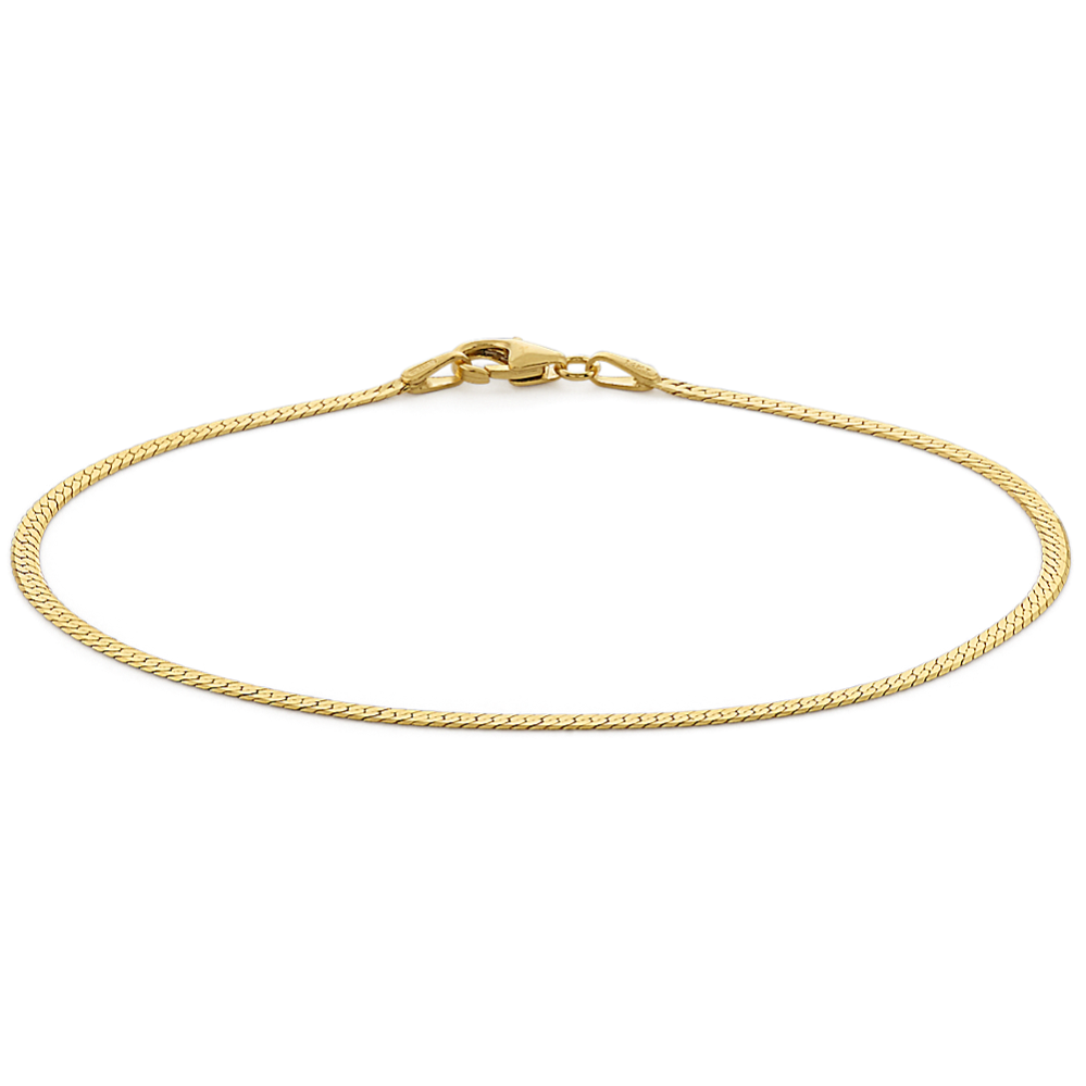 Textured Bracelet in 14k Yellow Gold (7.25 in)