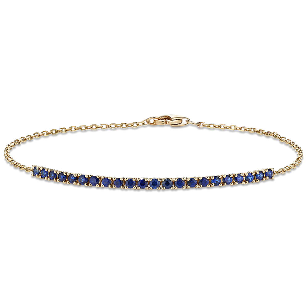 Sapphire Cable Chain Bracelet