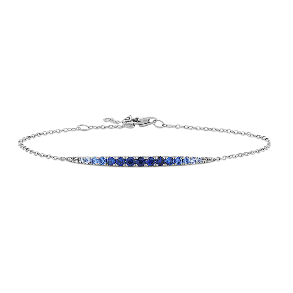 Ombre Traditional Blue Sapphire Bracelet (7.5 in)