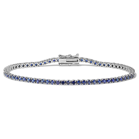2mm Traditional Blue Sapphire Tennis Bracelet