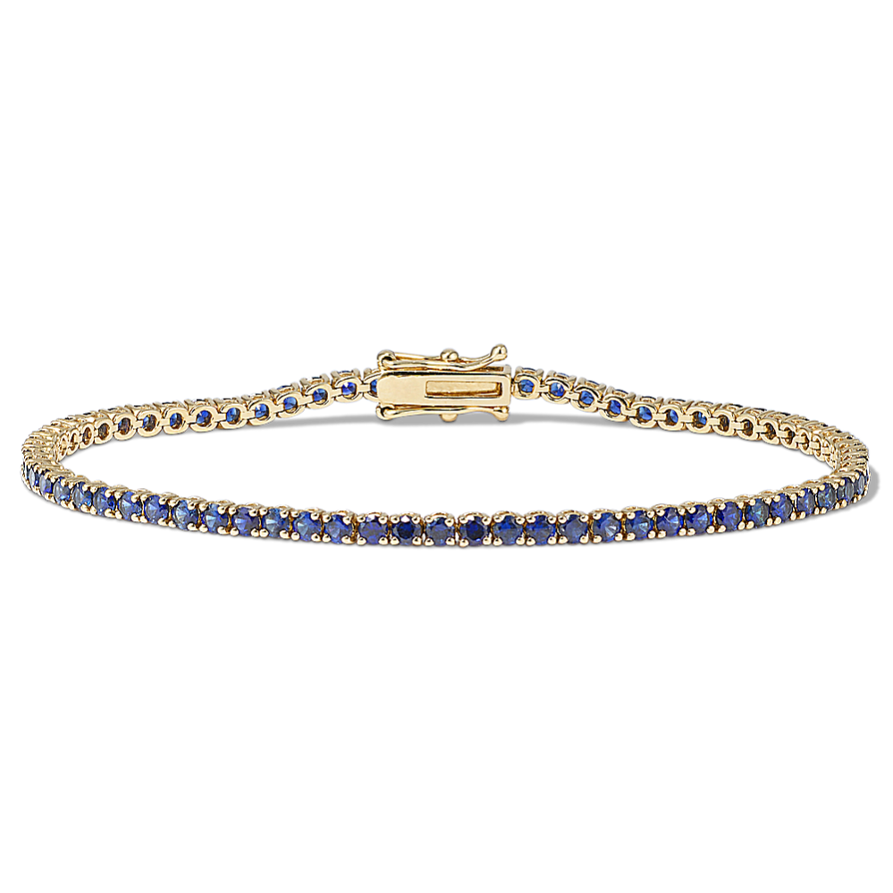 Traditional Blue Sapphire Tennis Bracelet