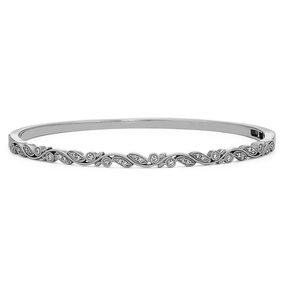 Chantilly Diamond Bangle Bracelet (7'')