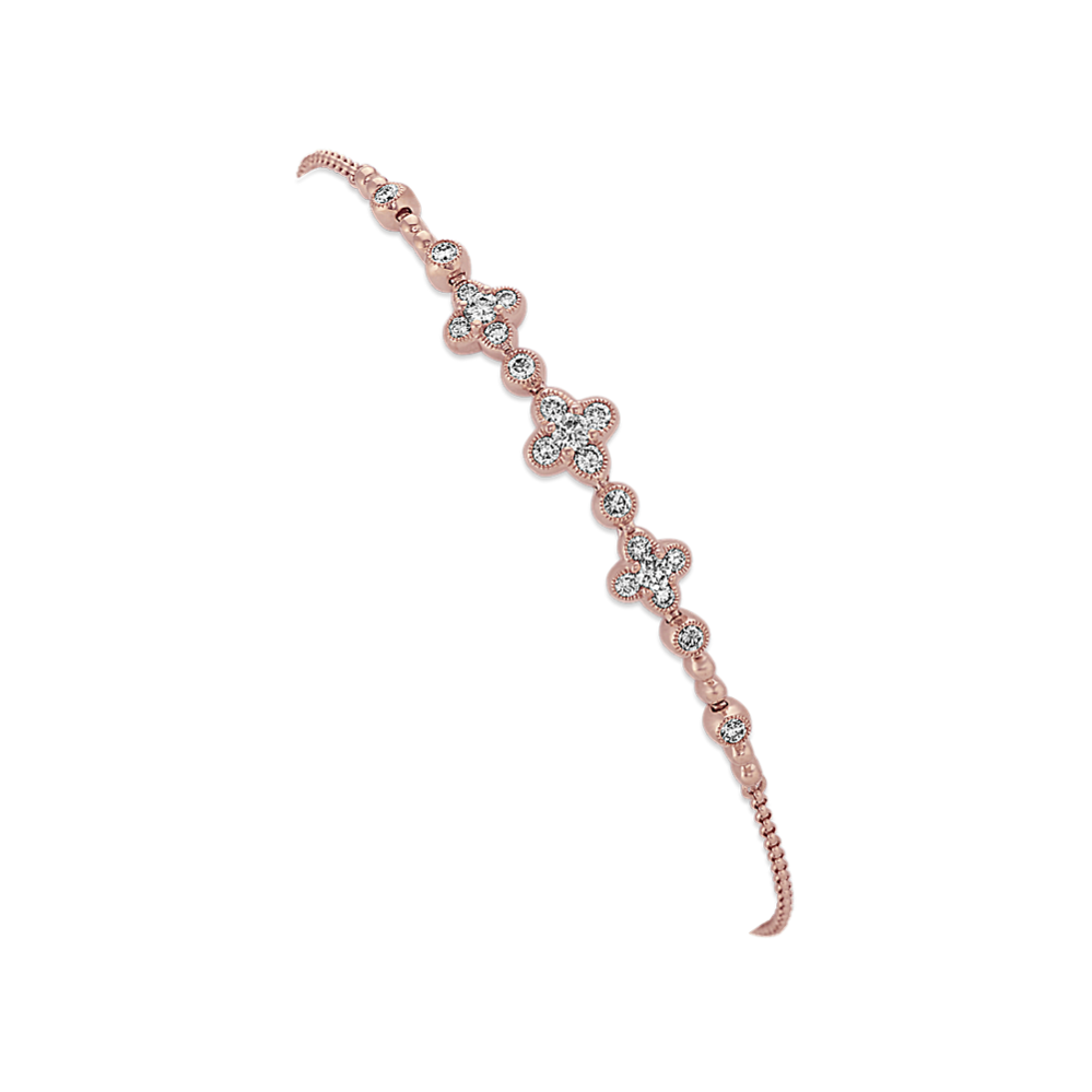 Vintage Diamond Bolo Bracelet (8'')