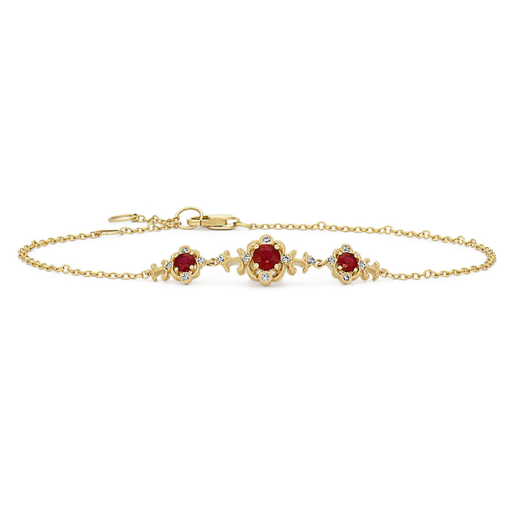 Vintage ruby bracelet new arrivals