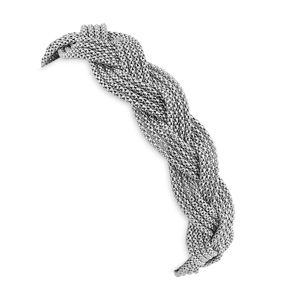 Woven Sterling Silver Bracelet (7.5'')