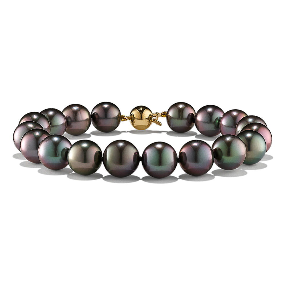 10mm Cultured Tahitian Pearl Bracelet (8'')