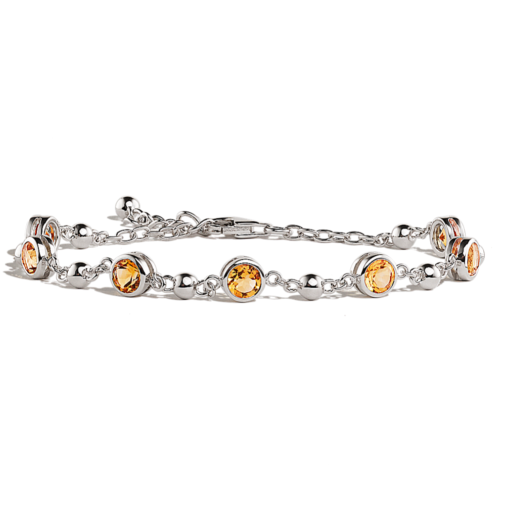 Sterling silver store citrine bracelet