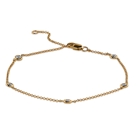 14K Yellow Gold Two-Necklace Layering Clasp