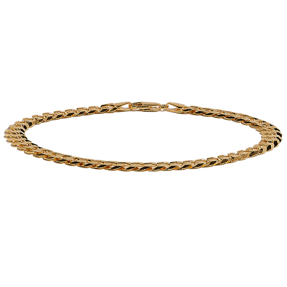 Curb Chain Bracelet in 14K Yellow Gold (9'')