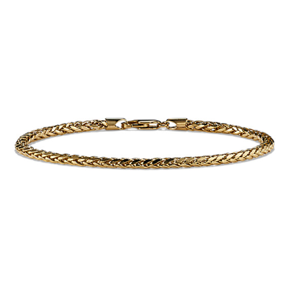 Wheat Chain Bracelet in 14K Yellow Gold (7.5 in)