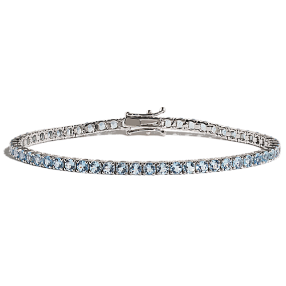 Aquamarine Tennis Bracelet