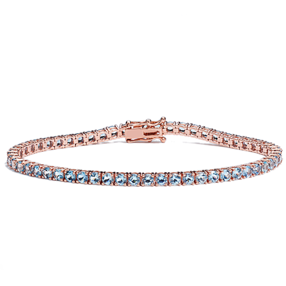 Aquamarine Tennis Bracelet