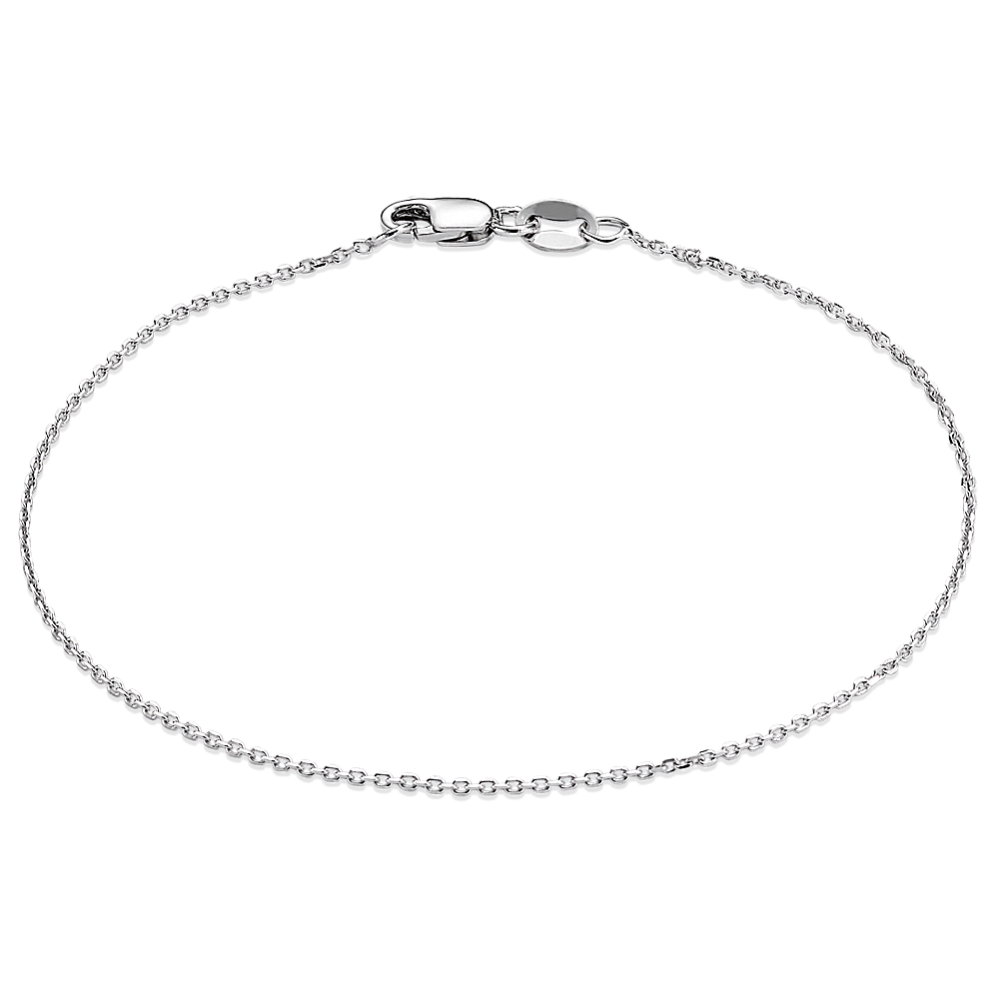 7.5'' 14K Gold Diamond-Cut Cable Chain Bracelet