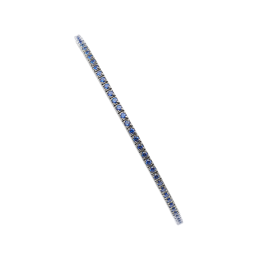 Danube 1 5/8 ct. t.w. Traditional Blue Sapphire Tennis Bracelet (7'')