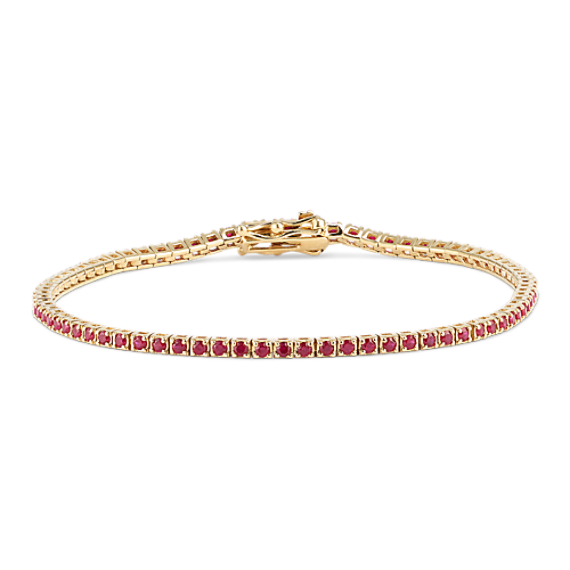 1.6mm Ruby Tennis Bracelet