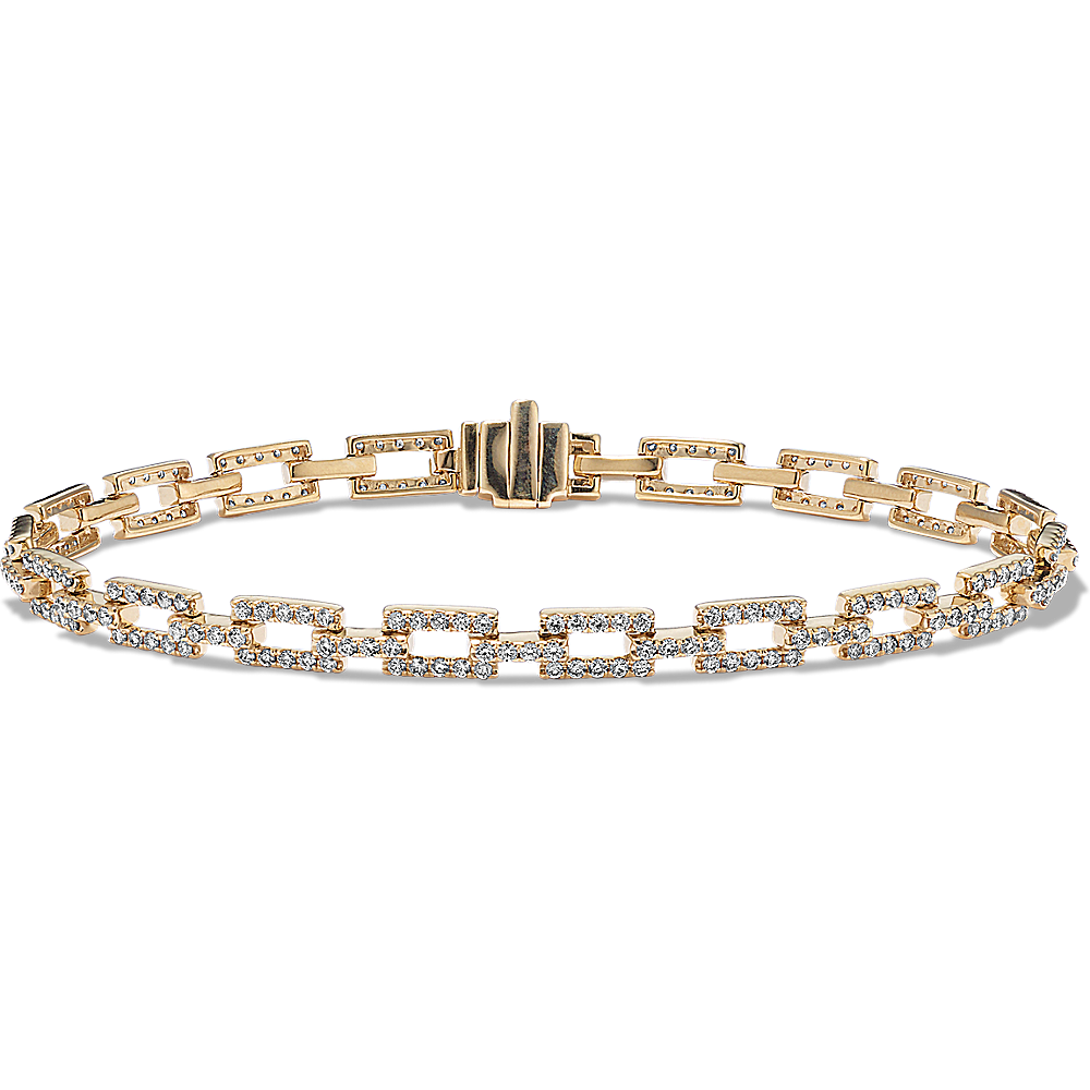 18k White Gold & Diamond Bracelet with Dangling Numbers - Jewels in Time