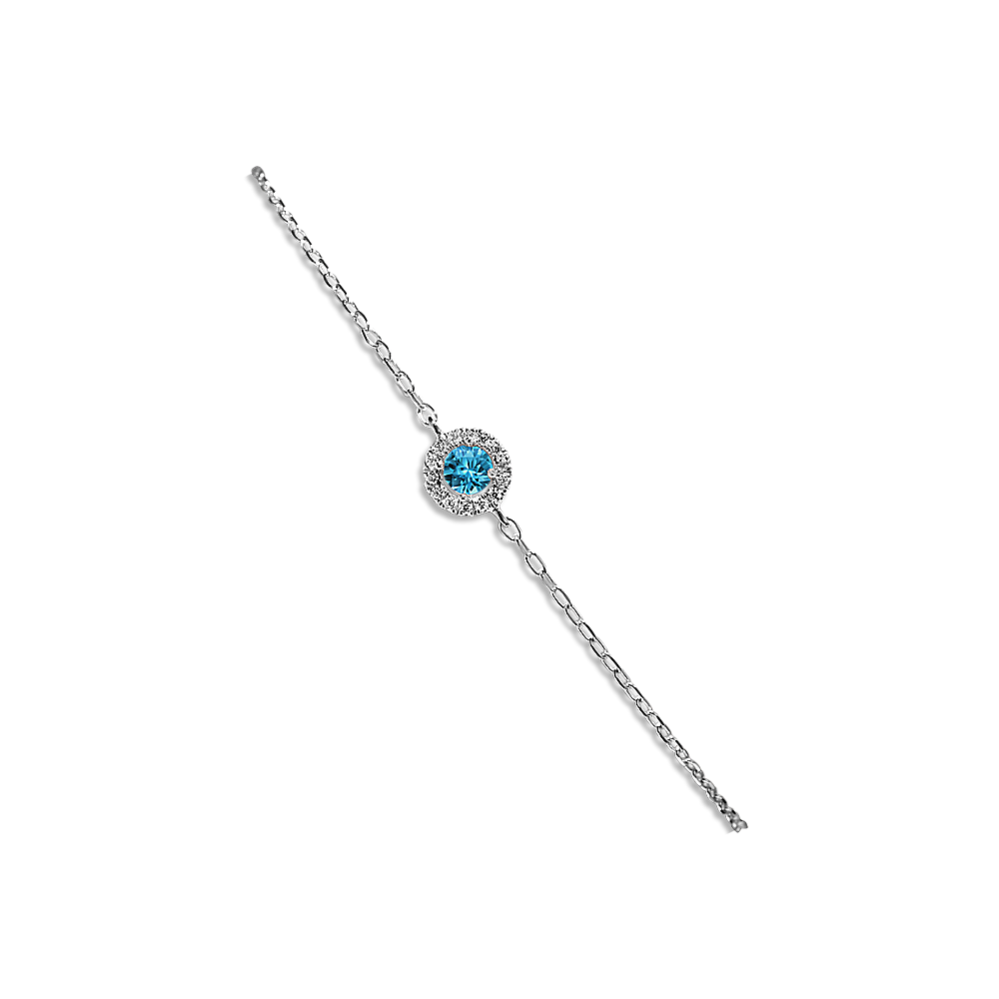 Ari Pick-Your-Gem Halo Bracelet (3mm Round)