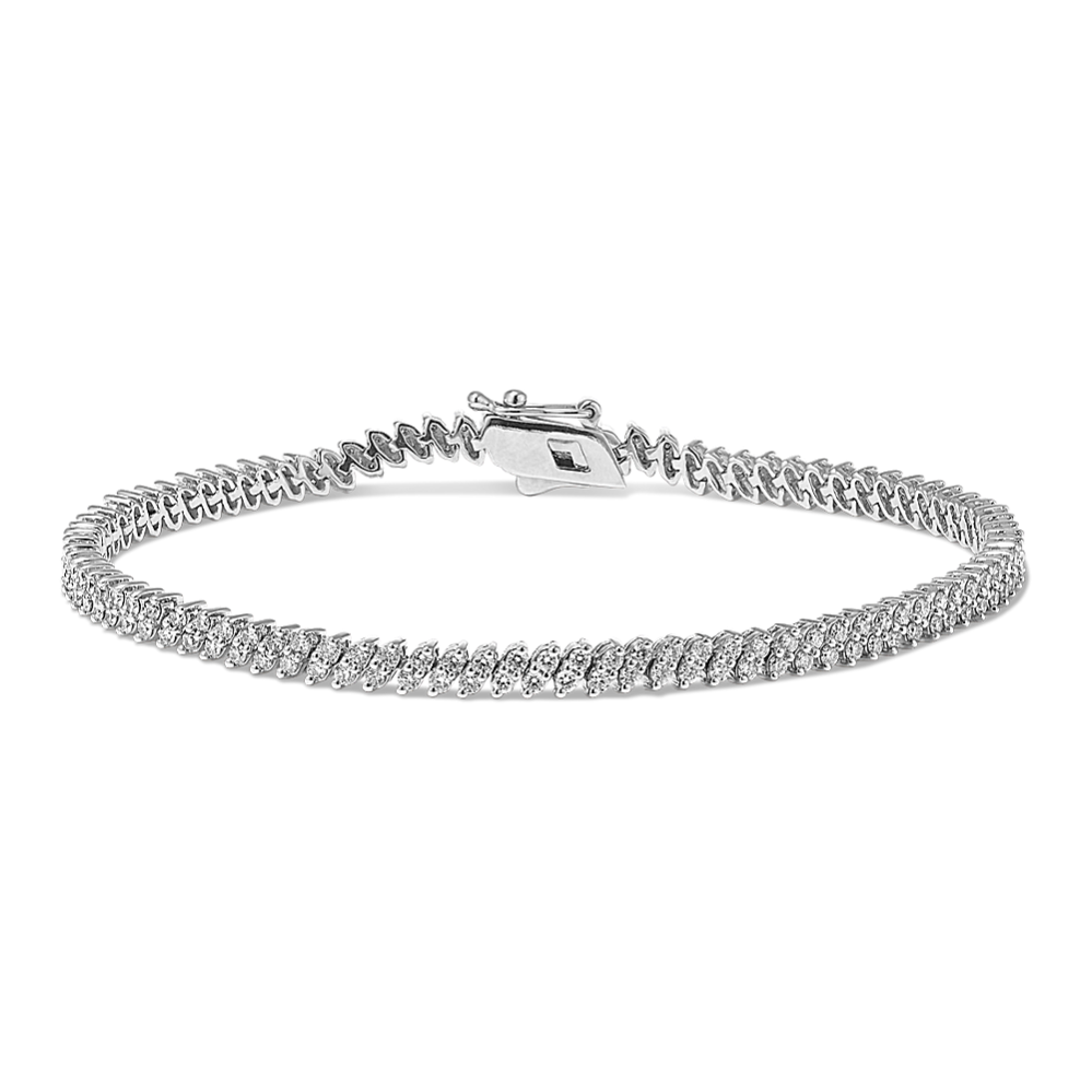 Glacier Double Row 2 tcw Diamond Bracelet