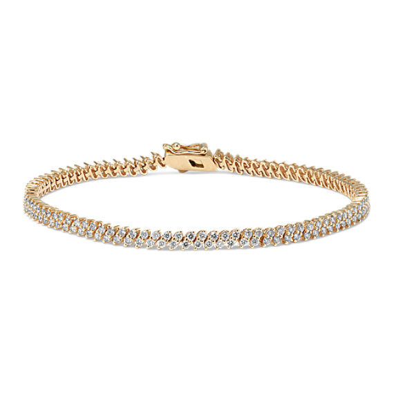Glacier Double Row 2 tcw Diamond Bracelet