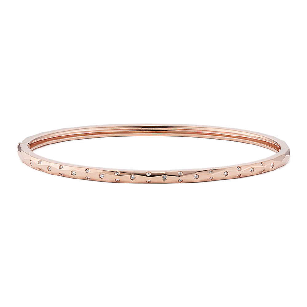 Quinn Geometric Diamond Bangle Bracelet